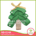 Christmas tree red bowknot ribbon clear clip hair products